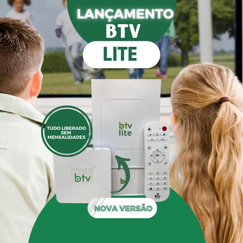 APENAS HOJE- BTV LITE® - 4K 16GB  Wi-Fi  (Promoção Limitada)