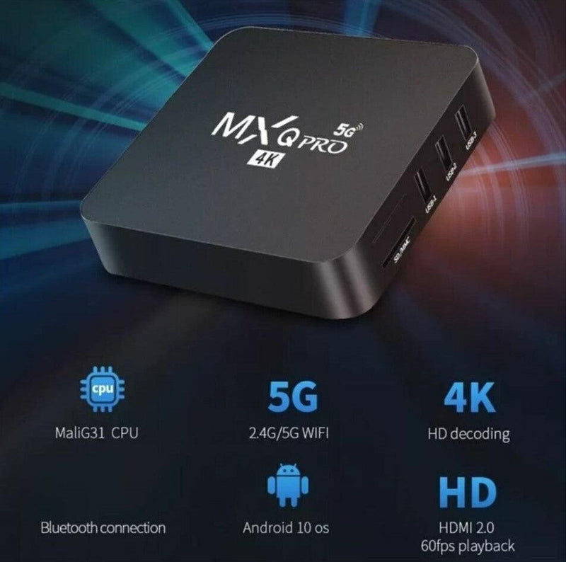 TV BOX  MXQ PRO 4K 5G Original  8GB de RAM Android 13.0